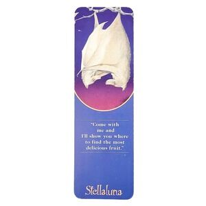 Vintage 90s Stellaluna Bookmark fruit bats- Jane Cannon- 1993 Antioch, KGO-41378